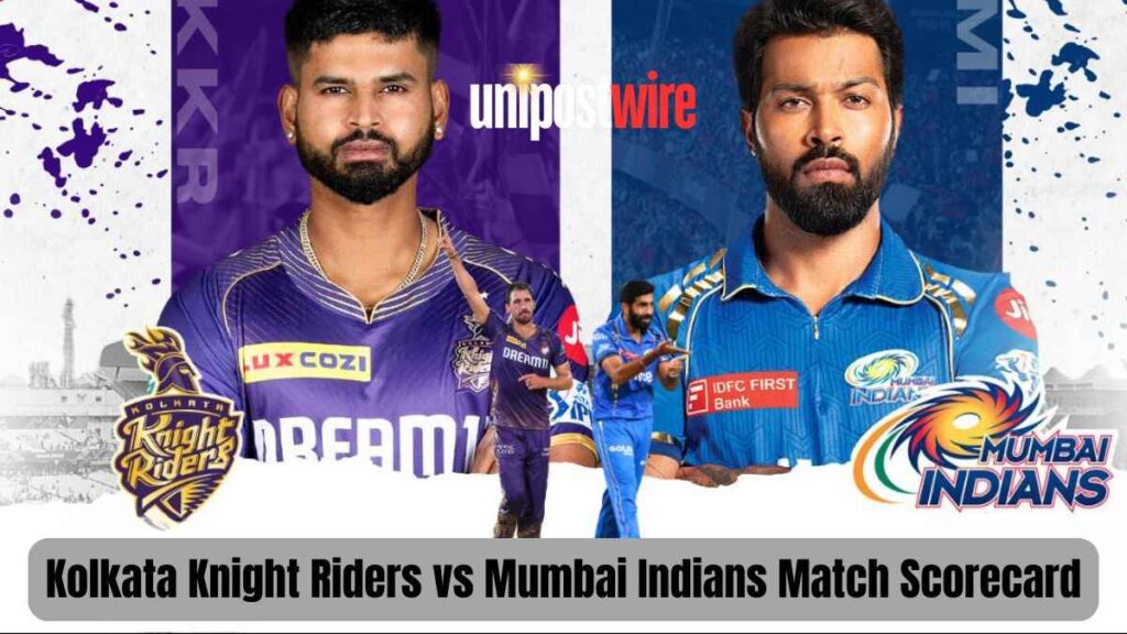 Kolkata Knight Riders vs Mumbai Indians Match Scorecard