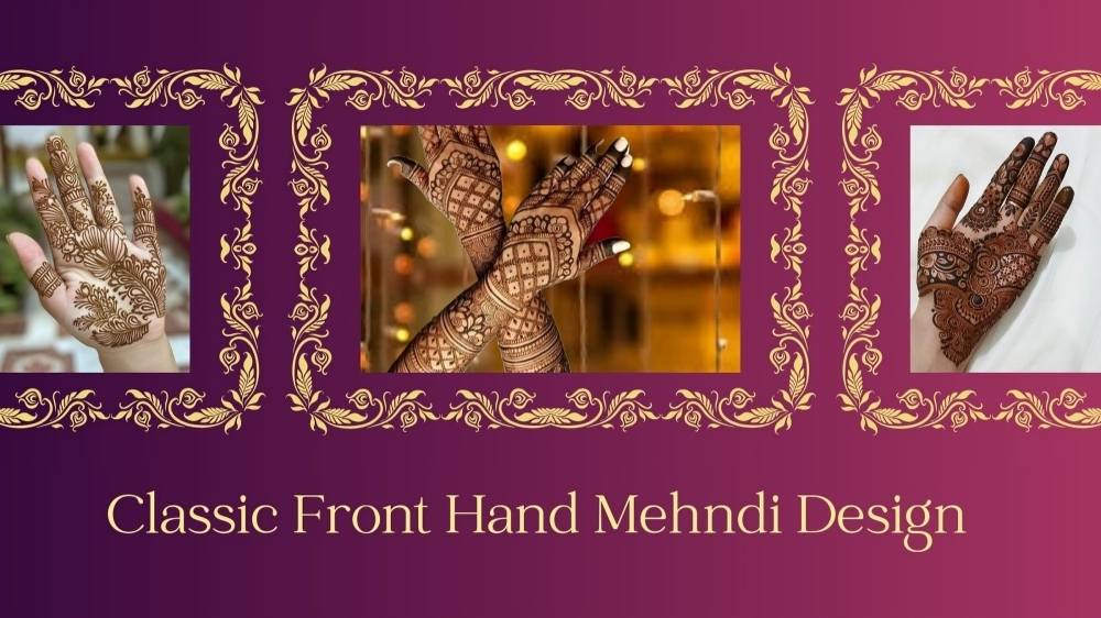 Classic Front Hand Mehndi Design 